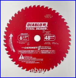 Diablo Saw Blade Cermet II 6-1/2 inch x 48 Teeth for Medium Metal D0648CF 5-Pack