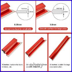 Drywall Skimming Blade Set 12+22+32 Blade Extensible Handle Stainless Steel