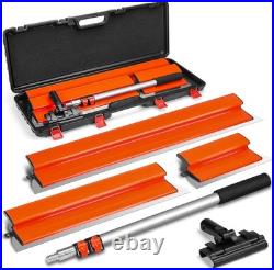 Drywall Skimming Blade Set, 12+22+32 Blades + Adjustable 24-55 Aluminum han