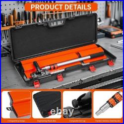 Drywall Skimming Blade Set, 12+22+32 Blades + Adjustable 24-55 Aluminum han