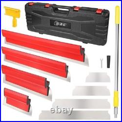 Drywall Skimming Blade Set, 30-48in Extension Handle, Stainless Steel