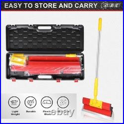 Drywall Skimming Blade Set, 30-48in Extension Handle, Stainless Steel