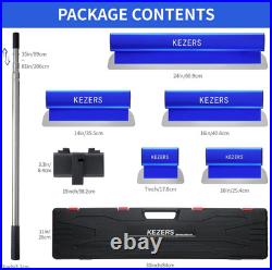 Drywall Skimming Blade Set-7,10,14,16 & 24 Skimming Blades + 35-81 Extens