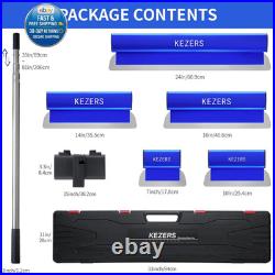 Drywall Skimming Blade Set-7,10,14,16 & 24 Skimming Blades + 35-81 Extens
