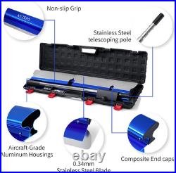 Drywall Skimming Blade Set-7,10,14,16 & 24 Skimming Blades + 35-81 Extens