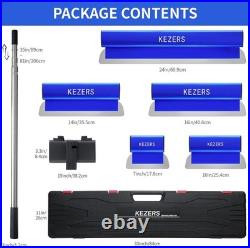 Drywall Skimming Blade Set-7,10,14,16 & 24 Skimming Blades + 35-81 Extens