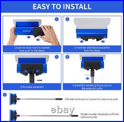 Drywall Skimming Blade Set-7,10,14,16 & 24 Skimming Blades + 35-81 Extens