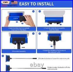 Drywall Skimming Blade Set-7,10,14,16 & 24 Skimming Blades + 35-81 Extens