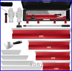 Drywall Skimming Blade Set Aluminum Handle, 8/12/18/32In Spare Blades 0.35/0.5