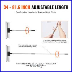 Drywall Skimming Blade Set Knife Combo 7/10/14/16/24in + 34-81.6 in Handle