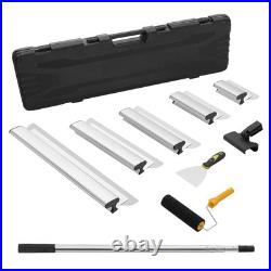 Drywall Skimming Blade Set Knife Combo 7/10/14/16/24in + 34-81.6 in Handle
