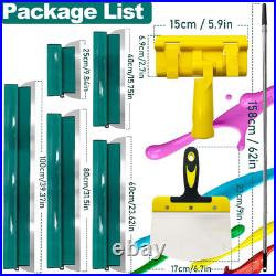 Drywall Skimming Blade Set, Stainless Steel 10,16,24,32&40 Skimming Blades