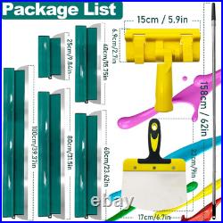 Drywall Skimming Blade Set, Stainless Steel 10,16,24,32&40 Skimming Blades