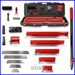Drywall Skimming Blade Set Stainless Steel 6-40in with Extension Handle