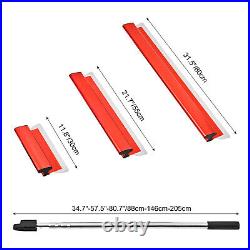 Drywall Skimming Blade Set Stainless Steel Extensible Handle 12+22+32 Blade