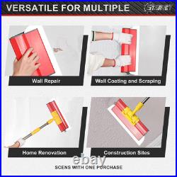 Drywall Skimming Blade Set with 30 48 Extension Handle 10In/16In/24In/32In S