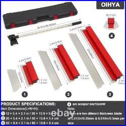 Drywall Skimming Blade Set with Adjustable Handle, 12in 22in 32in