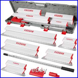 Drywall Skimming Blade Set with Portable Case 7,10,14,16& 24 Stainless S