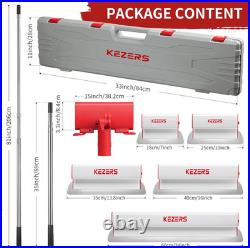 Drywall Skimming Blade Set with Portable Case 7,10,14,16& 24 Stainless S