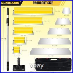 Drywall Skimming Blade Set with Replaceable Blades 5 Stainless Steel Blades