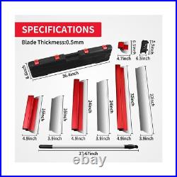 Drywall Skimming Blade Set with Transport Case Includes 16, 24, and 32 B