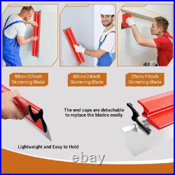 Drywall Skimming Tools Set with 102432 Skimming Blades, a Paint Roller, a Ext