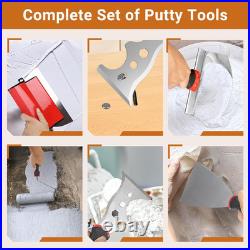 Drywall Skimming Tools Set with 102432 Skimming Blades, a Paint Roller, a Ext