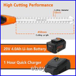 Electric Hedge Trimmers Cordless with Battery 20V + Scissors And Pole Saw Sets
