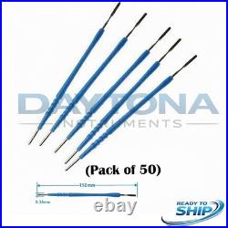 Electrosurgery Blade Electrodes Diathermy Cautery Tips Pack of 50