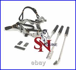 Equine Dental Kit 4000 Series Speculum and 3 Floats with Blades