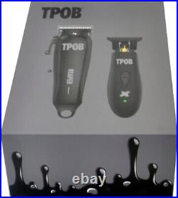 Ergonomic Clipper and Trimmer Set with Steel Blades for Hair Fading Experts