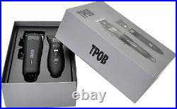 Ergonomic Clipper and Trimmer Set with Steel Blades for Hair Fading Experts