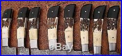 Est Custom Made Damascus Blade Kitchen/chef Knife 08 Pc's Set DC 1009-8