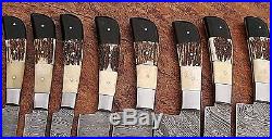 Est Custom Made Damascus Blade Kitchen/chef Knife 08 Pc's Set DC 1009-8