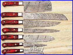 Est Damascus Blade Hand Made Kitchen/chef Knife 07 Pc's Set-1081-7