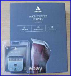 Excel Professional 5-Speed Detachable Blade Clipper Kit Rotary Motor Burgundy