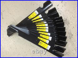 Exmark blades set of 15 for 60 P/N 103-2530 Heavy Duty Marbane Steel USA MADE
