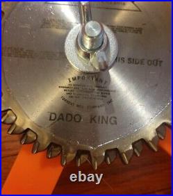 FORREST 6 Dado King Saw Blade Set 2 Outside Blades and 6 Chippers