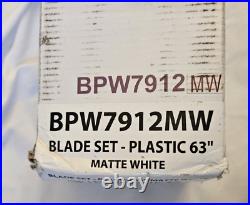 Fanimation Blade Set, 63, Matte White BPW7912MW (Open Box / New) Damaged Pa