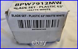 Fanimation Blade Set, 63, Matte White BPW7912MW (Open Box / New) Damaged Pa