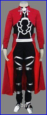 Fate Stay Night Unlimited Blade Works Archer Emiya Red Cosplay Costume whole set