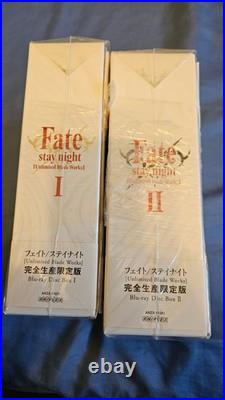 Fate/stay Night Unlimited Blade Works Complete Box Set 1 and 2 Aniplex Brand New