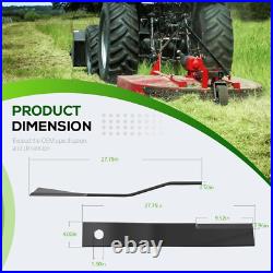 For Bush Hog 7556BH SQ172 7556 Rotary Cutter Blades, 27 x3/4 Lawn Mower Blades