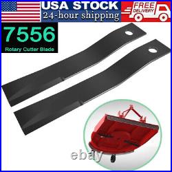 For Bush Hog 7556 Rotary Cutter Blades 27 x3/4 Lawn Mower Blades, 2 Blade Set