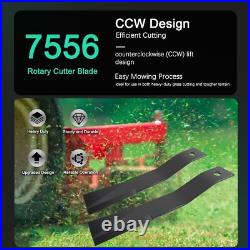 For Bush Hog 7556 Rotary Cutter Blades 27 x3/4 Lawn Mower Blades, 2 Blade Set