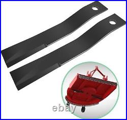 For Bush Hog 7556 Rotary Cutter Blades 27 x3/4 Lawn Mower Blades, 2 Blade Set