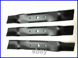 For John Deere Mower Blades 48 L120 L130 GX20250 91-108 330-619 Set of 3