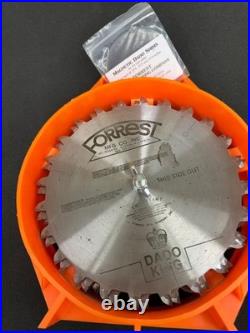 Forrest Dado King 10 Dado Blade Set With 5/8 Arbor and Shim Set NOS