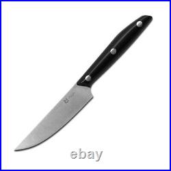 Fox Knives Kitchen Knife Cutlery 4-Knife Set FX-1019 SET4 Black POM Stainless