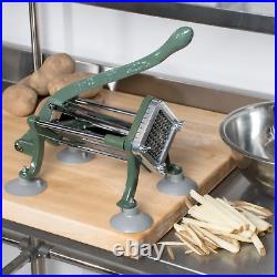 French Fry Cutter With Suction Feet & Complete Blade Push Block Attachment Set